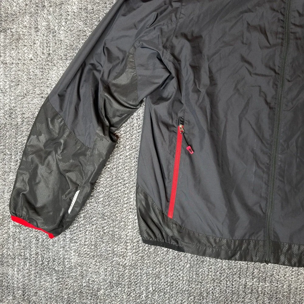Polo Sport Ralph Lauren Performance Windbreaker Jacket Black Red Mens Large‎